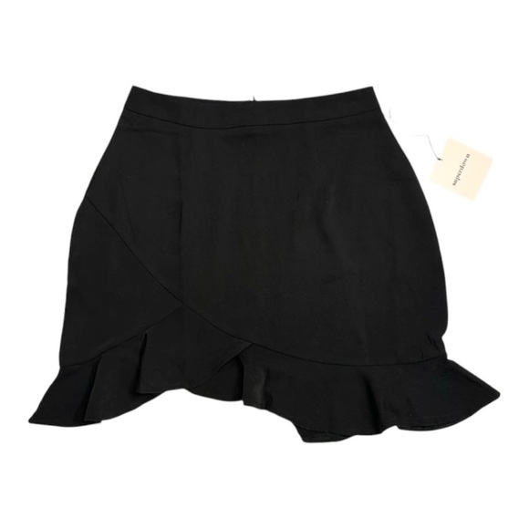 Superdown Milan Ruffle Mini Skirt in Black Size XS - Picture 6 of 8